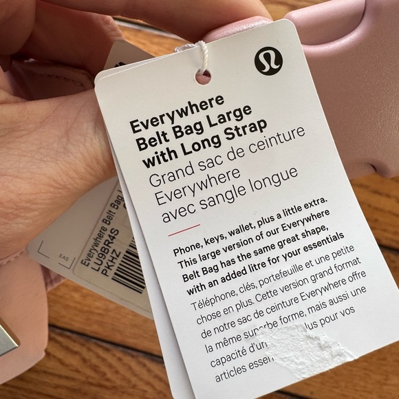 NWT Lululemon Everywhere Belt Bag Large With Long Strap 2L Pink Haze Lightweight - Picture 13 of 14
